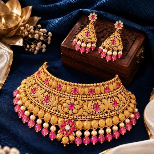 Amiraf Jewellers • Articulated Ribbon Knot Necklace