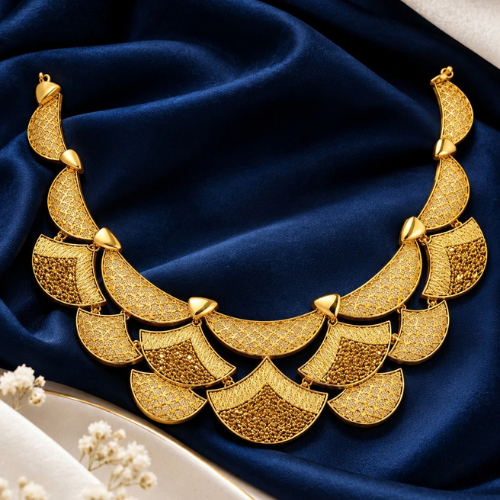 Amiraf Jewellers • Openwork Gold Medallion Necklace